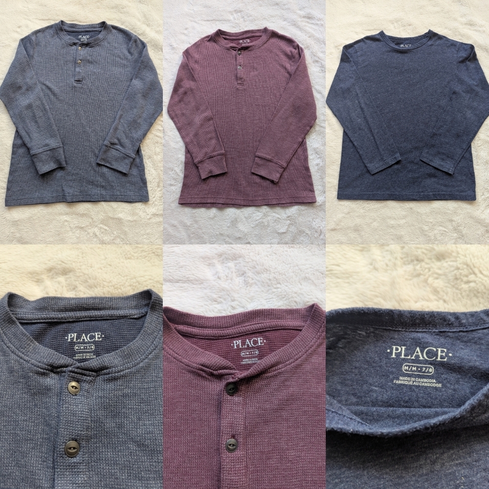 Bundle Of 3 Boys Long Sleeved Tops
